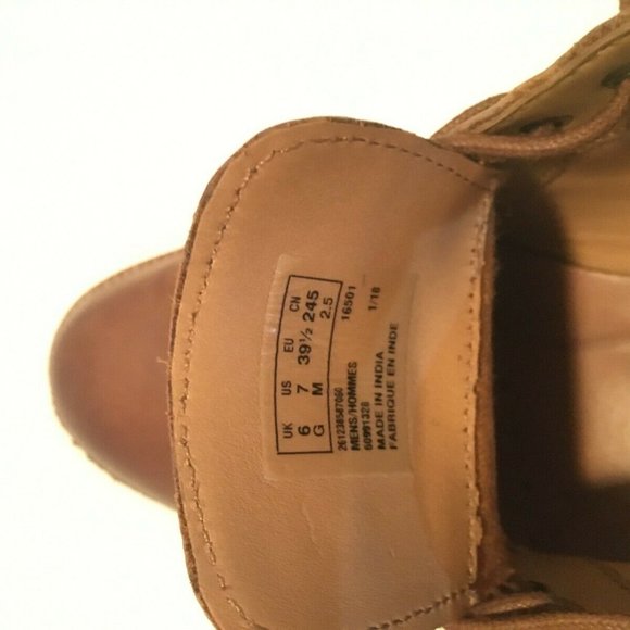 Clarks Broyd Mid Tan Leather Chukka Boots Size us
